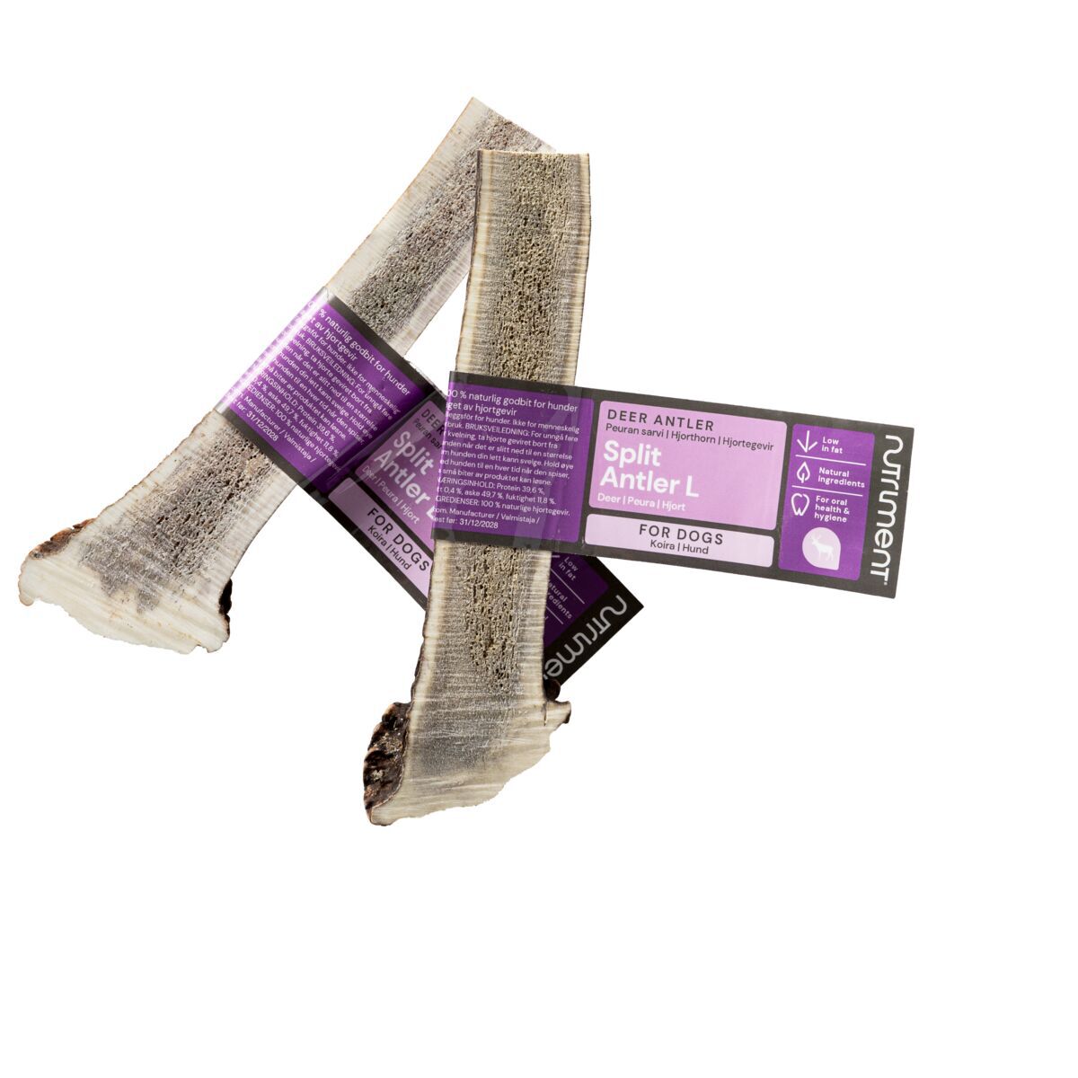 Nutriment Natural Split Antler chew for dogs