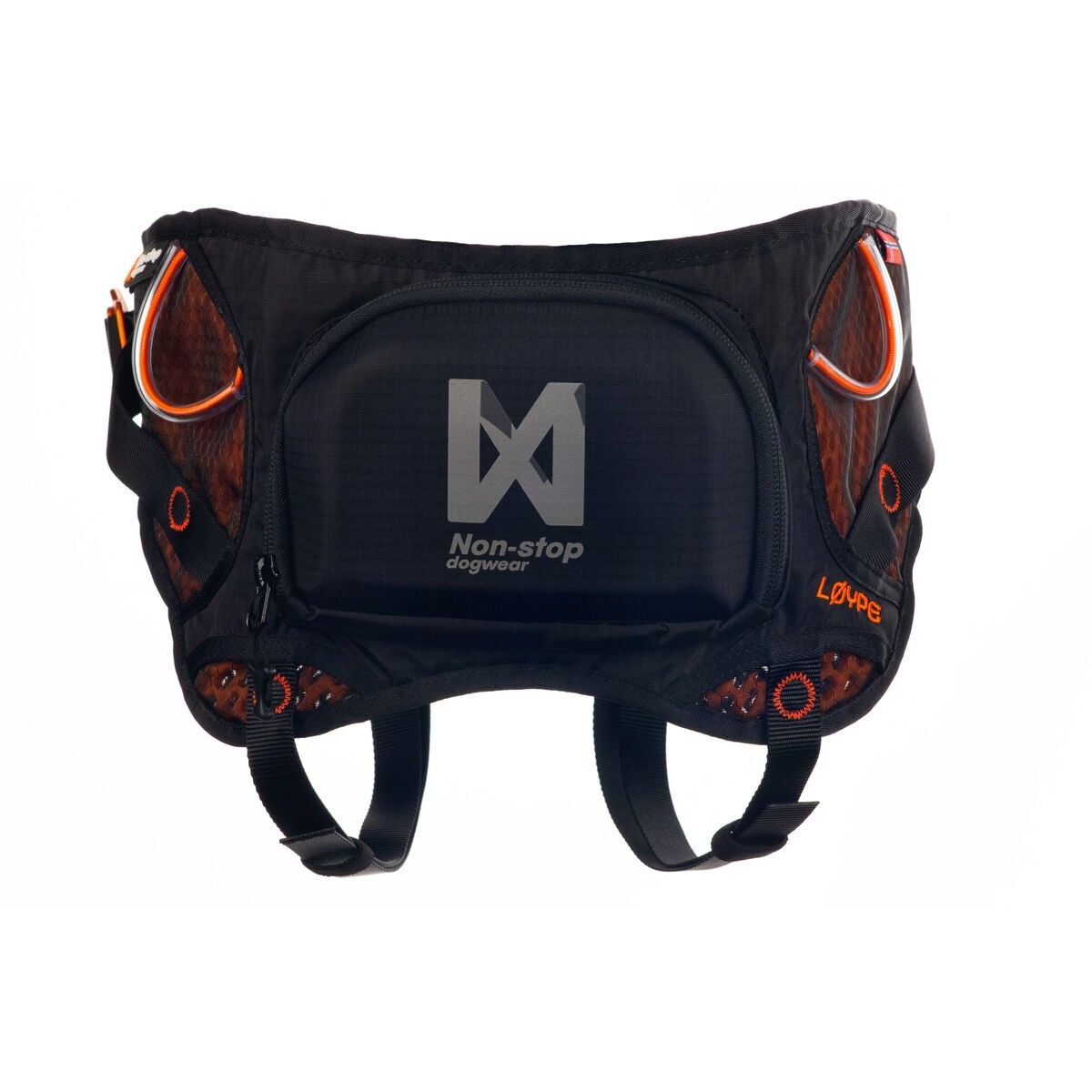 non-Stop Løype belt black/orange