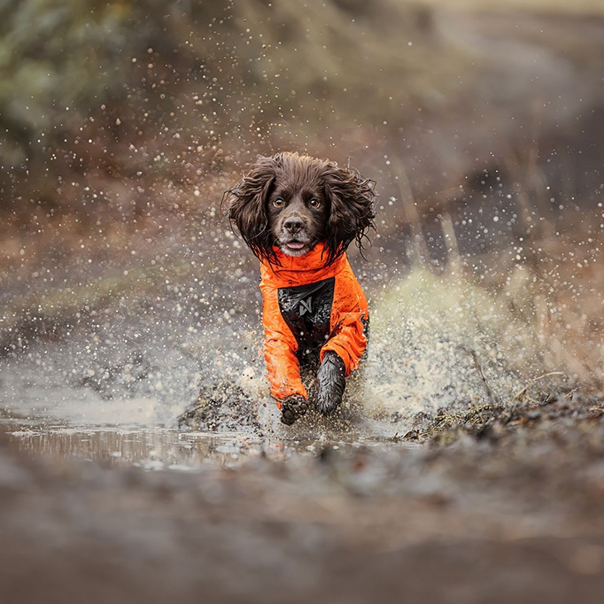 Non-stop dogwear Fjord overall raincoat 2.0 orange
