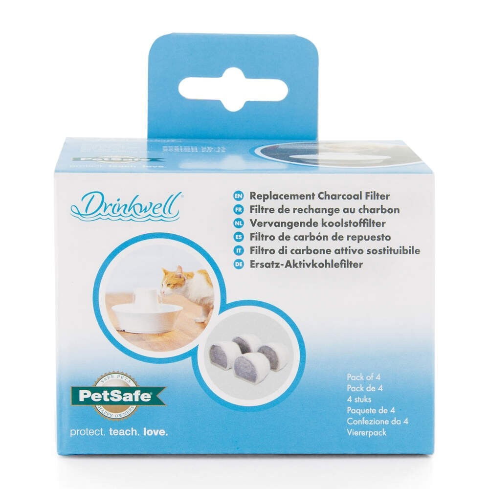 Drinkwell Charcoal Filters for Pet Fountains 4-Pack
