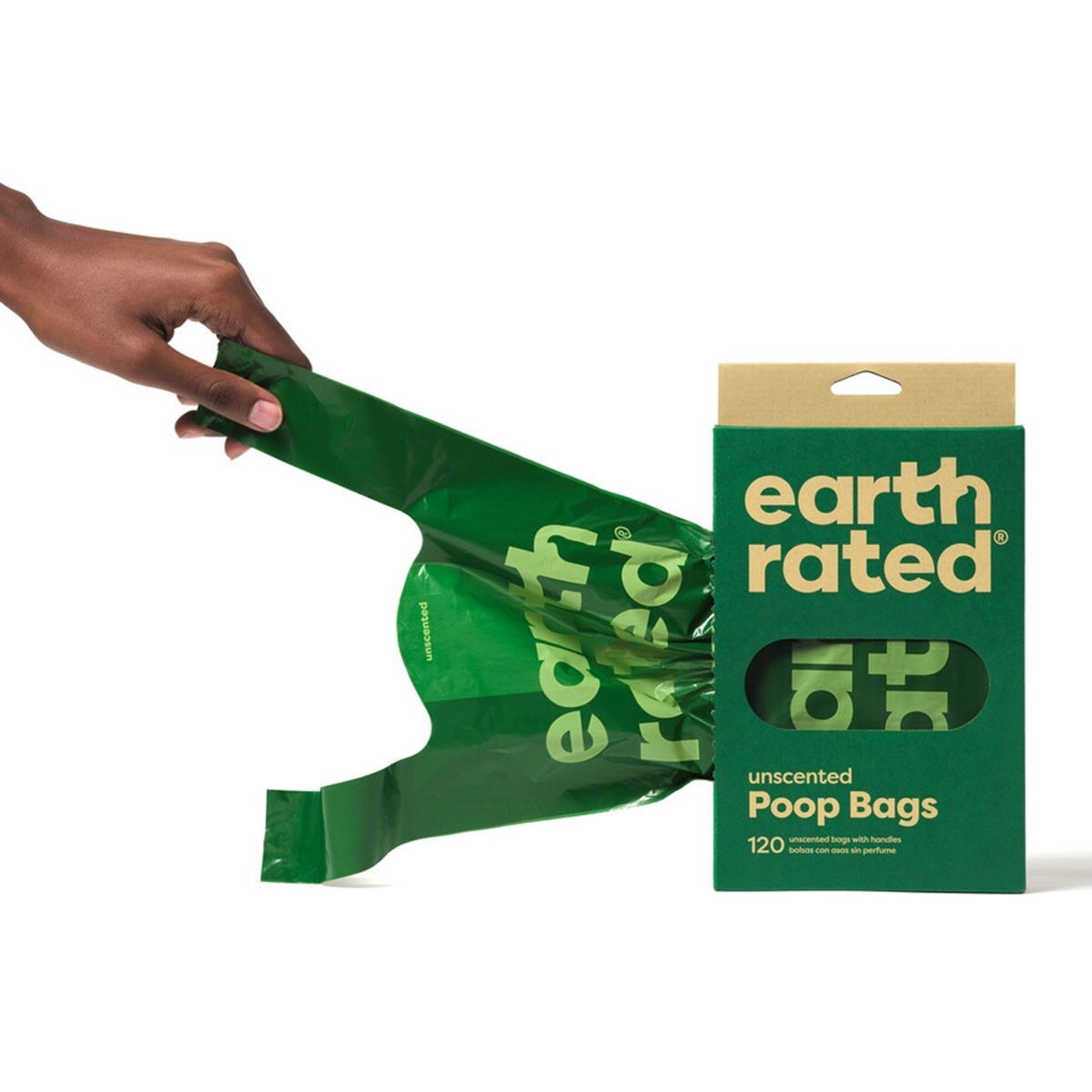 Earth Rated PCR Handle Bags 120pcs Unscented