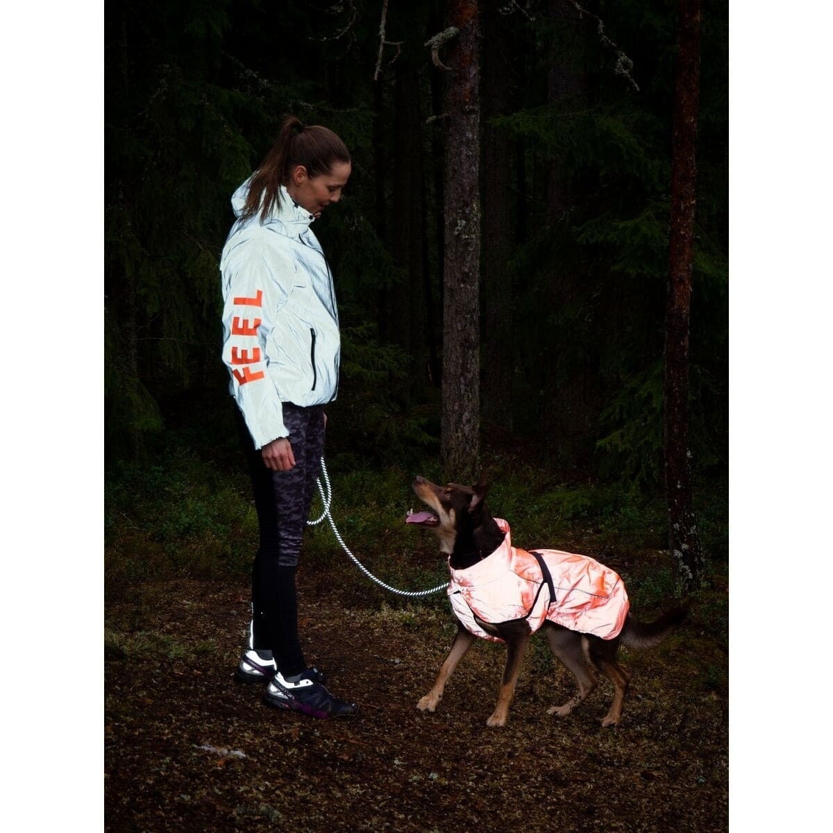 Feel Active Color reflective raincoat orange