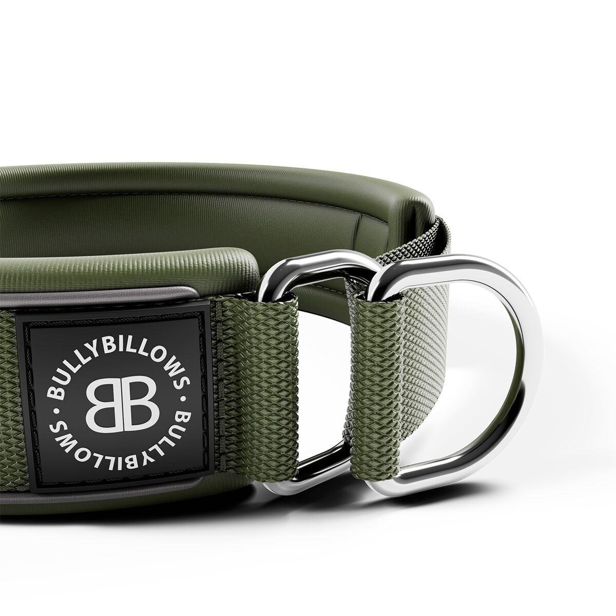 BullyBillows Slip on Collar Reflective 5cm Khaki