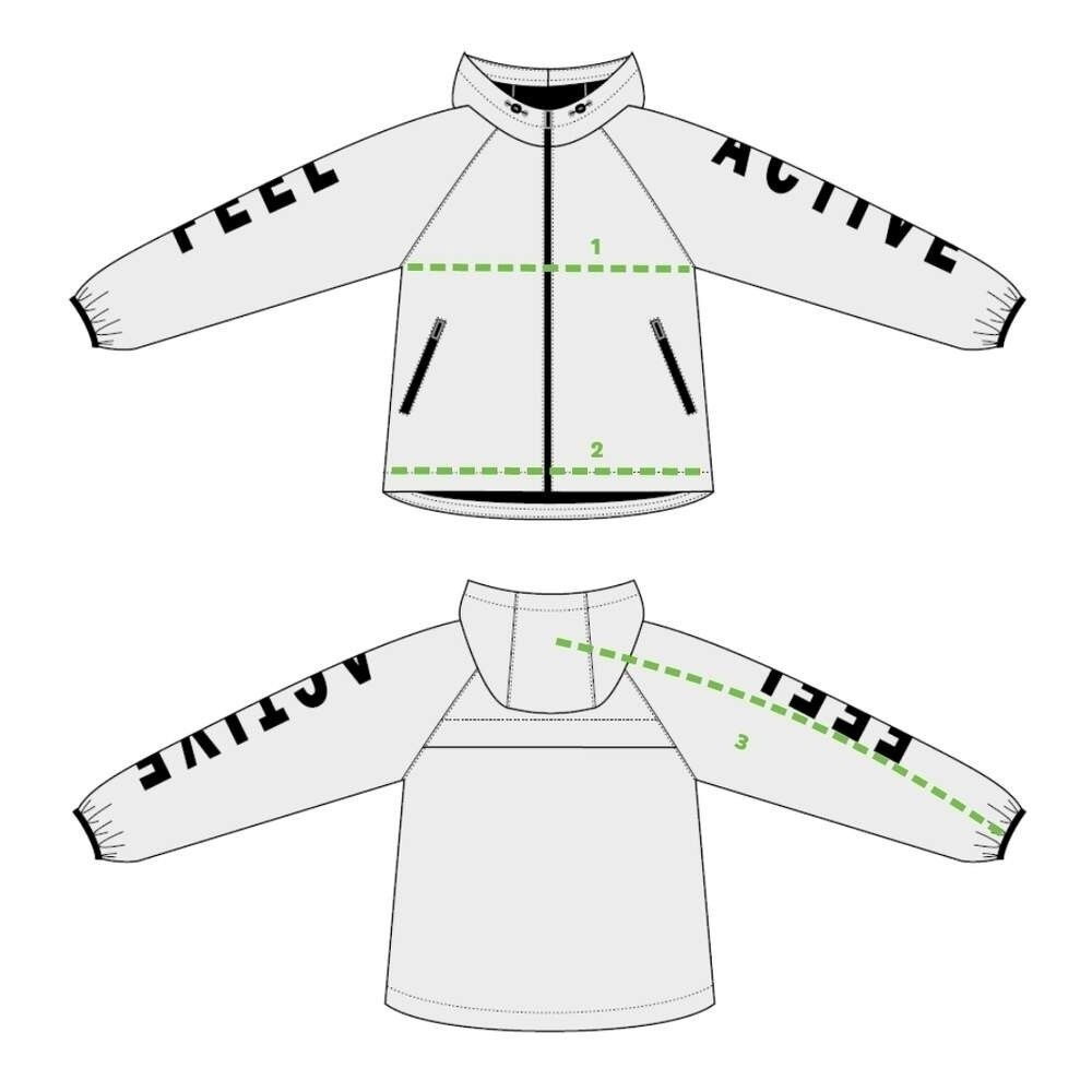 Feel Active Reflective owner jacket dk grey
