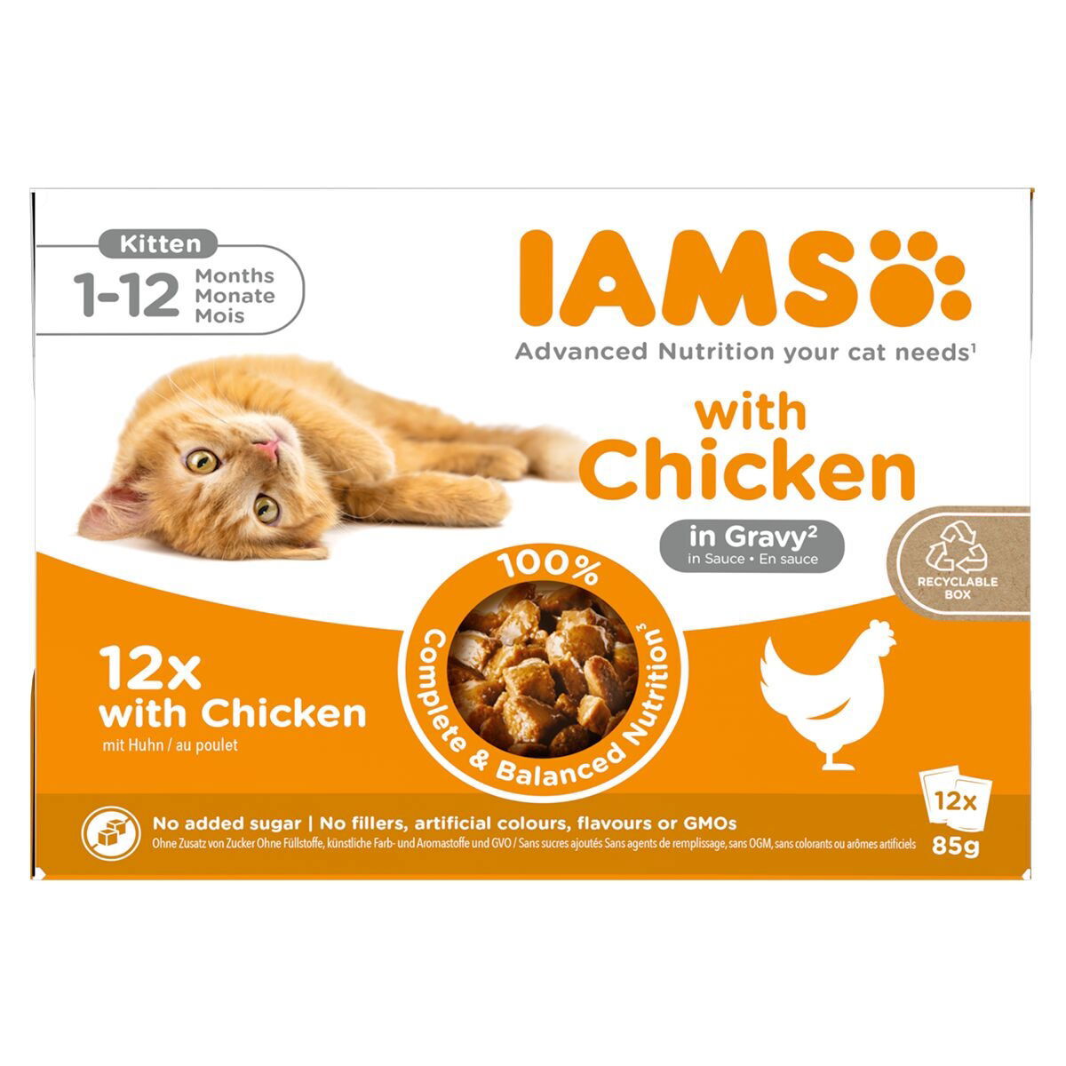 Iams Delights wet Kitten Gravy - Multibox 12
