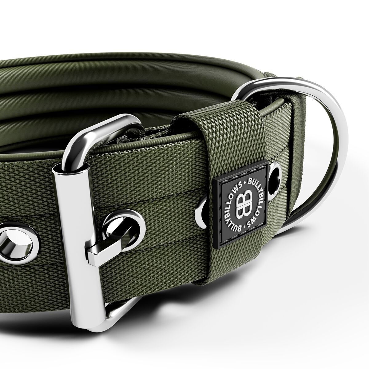 BullyBillows Pin Buckle Collar No Handle 5cm Khaki