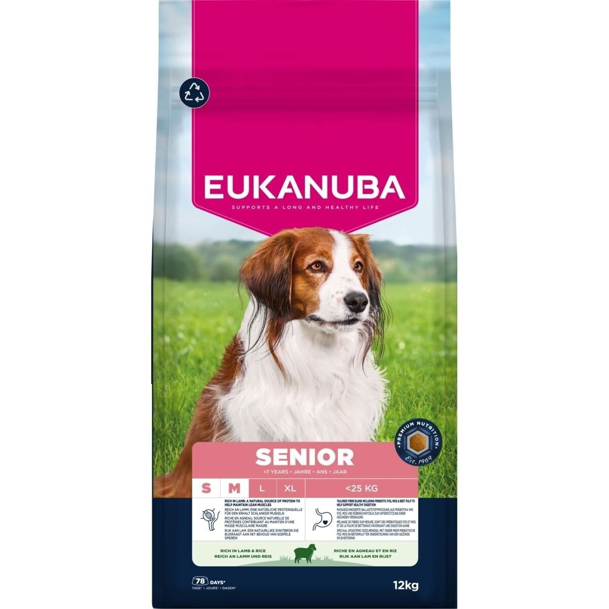Eukanuba Senior Small & Medium Breed Lamb & Rice