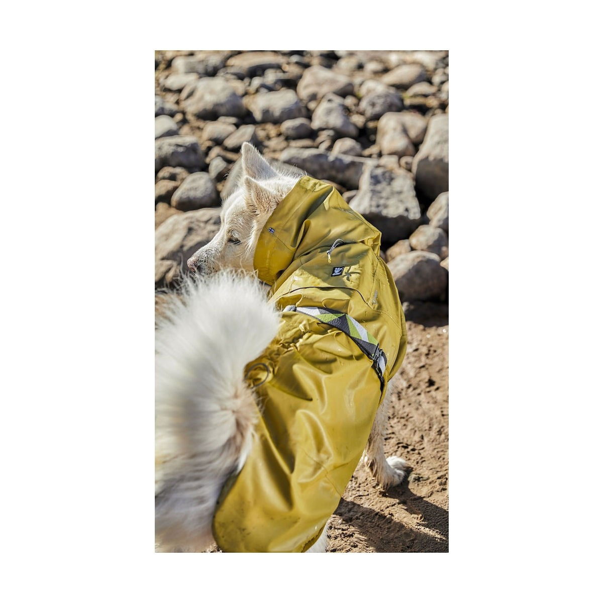 Hurtta Mudventure Coat Reflective turmeric