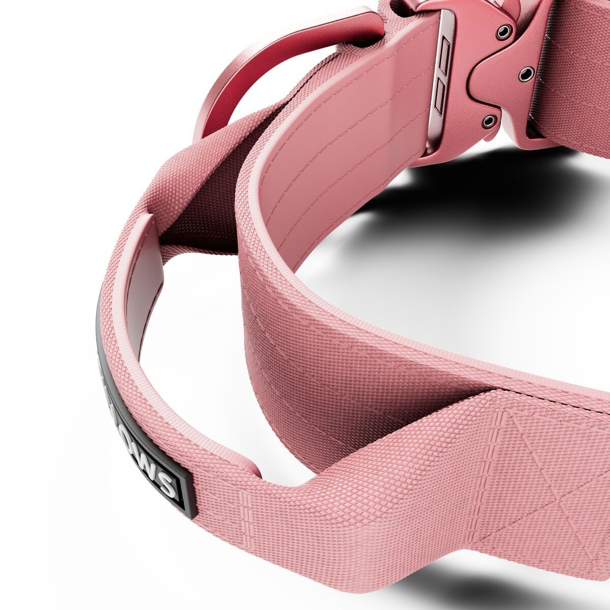 BullyBillows Combat Collar With Handle Pink x Pink 5cm