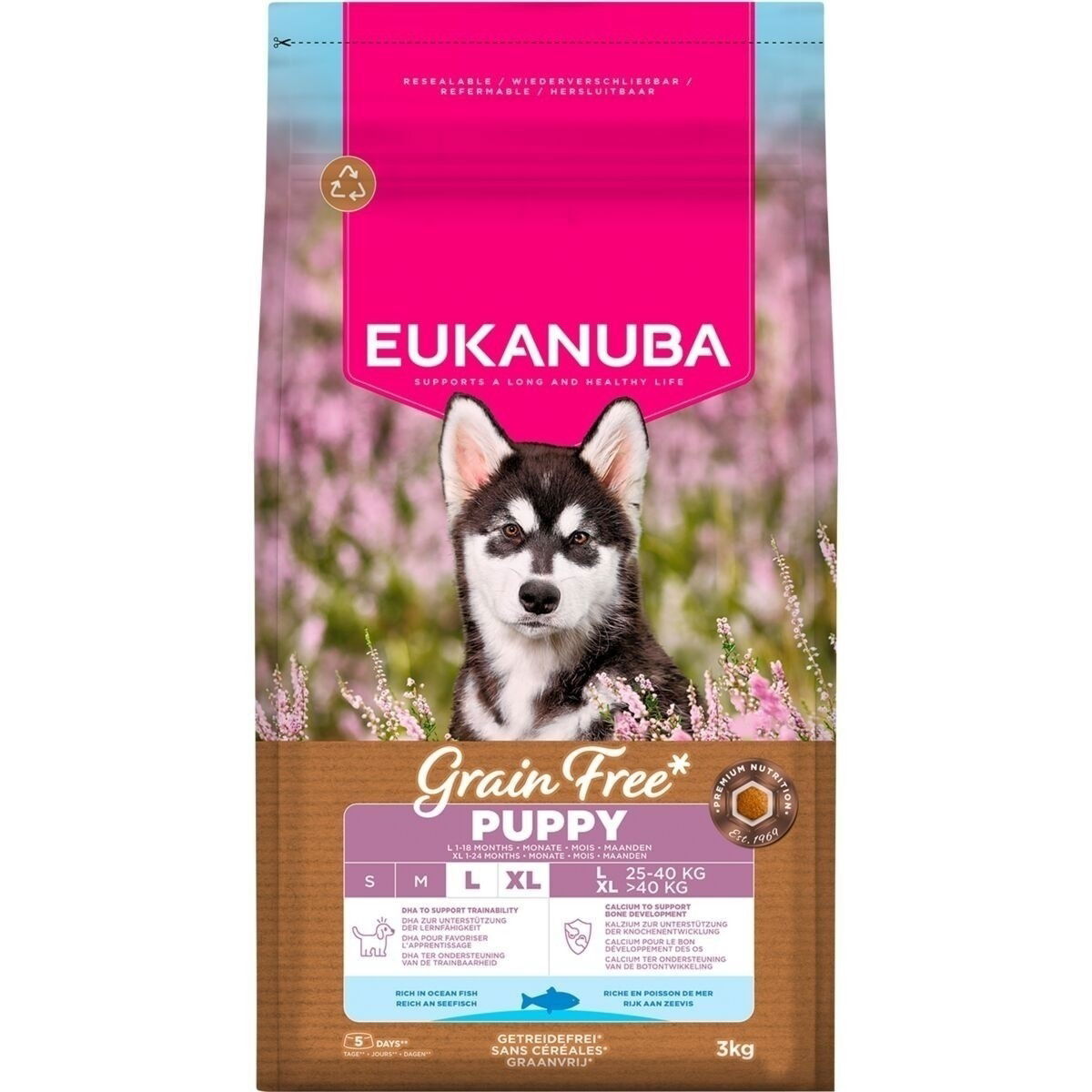 Eukanuba Grain Free Puppy & Junior Large & Extra Large Breed Ocean Fish 3 kg