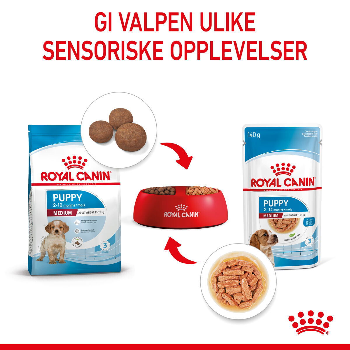 Royal Canin Medium Puppy Gravy våtfôr til valp