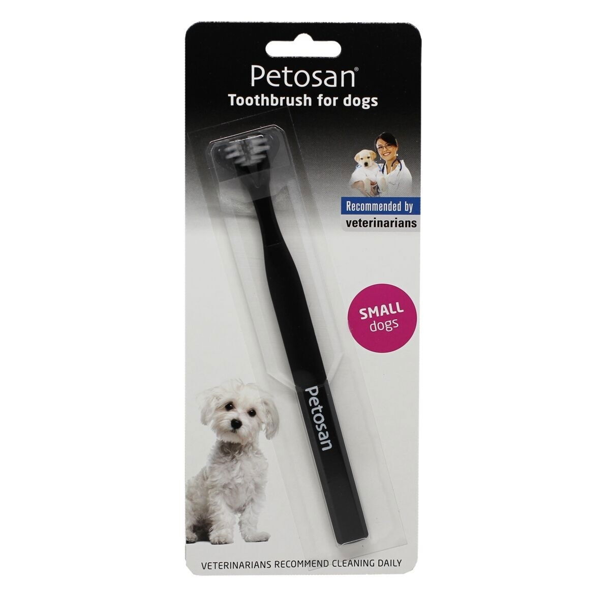 Petosan double tooth brush, medium 