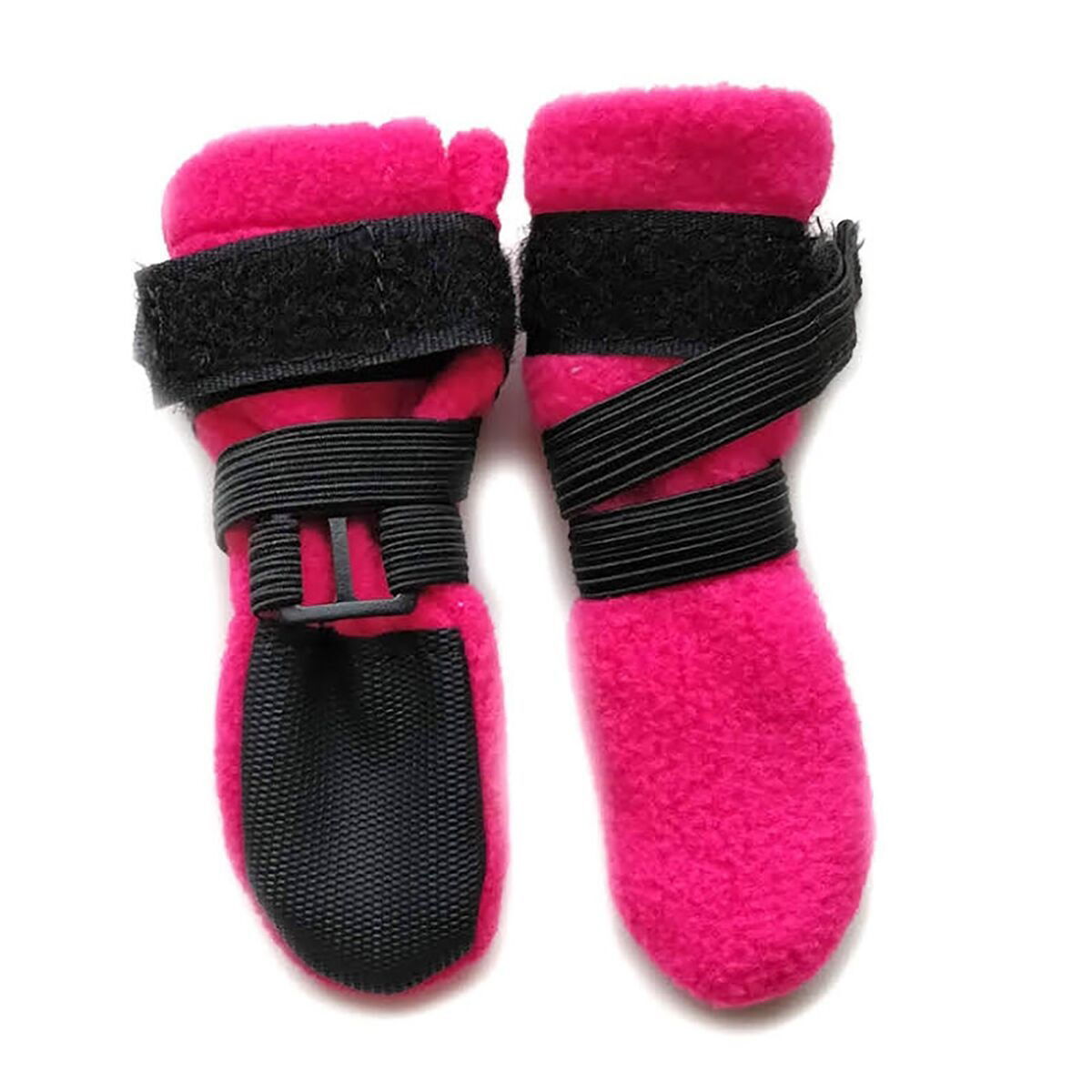 HALLA Fleece booties Pink 4 pcs/set
