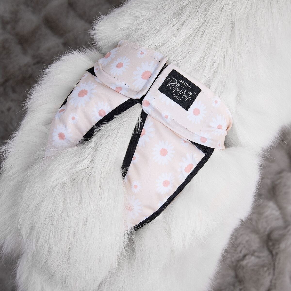 RuttuNuttu heat pants wraparound, daisies beige