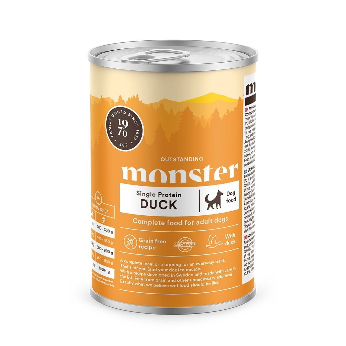 Monster Dog Adult Single Protein Duck 400g