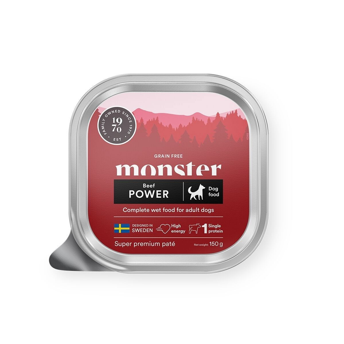 Monster Dog Power Beef Paté 150g
