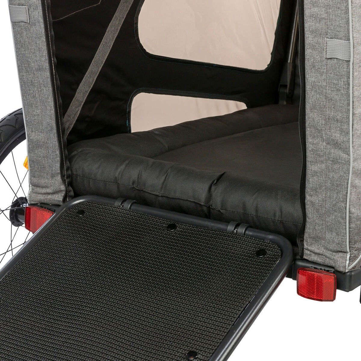 Trixie Bicycle Trailer premium, grey