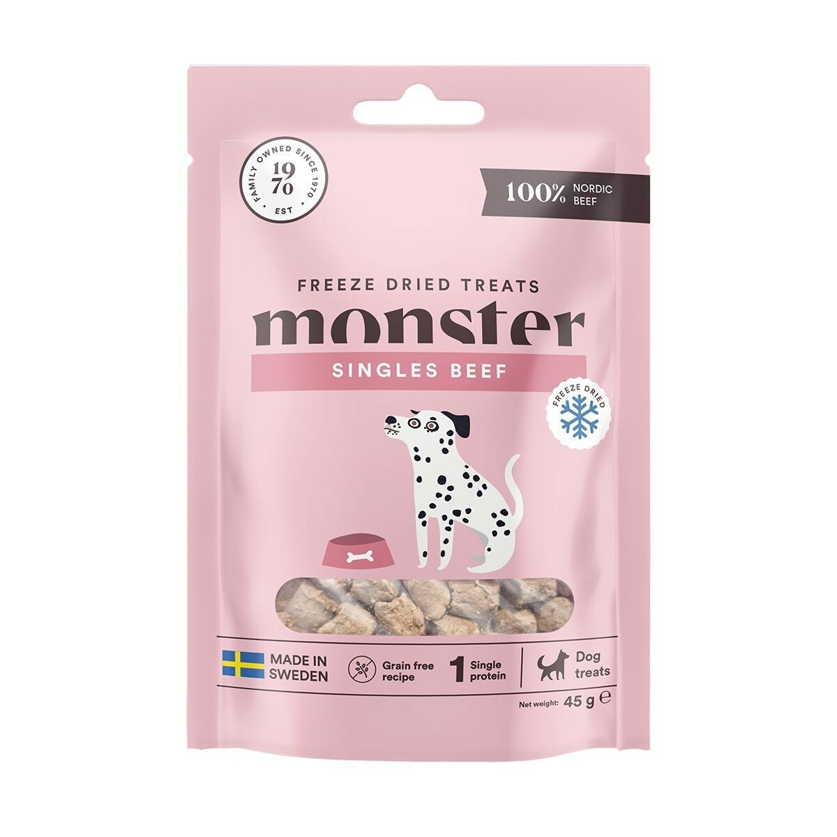 Monster Dog Treats Freeze dried Beef