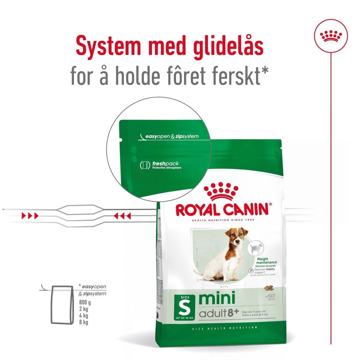 Royal Canin Mini Adult 8+ tørrfôr til hund