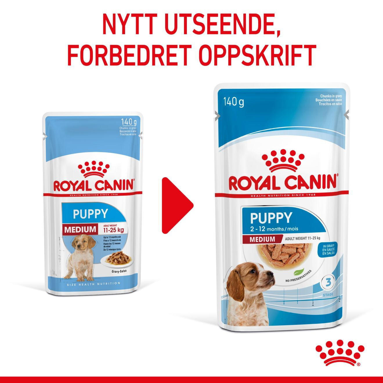 Royal Canin Medium Puppy Gravy våtfôr til valp