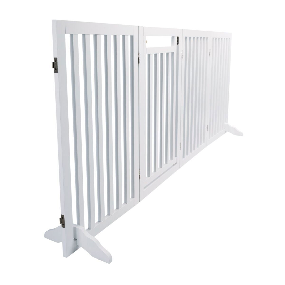 Trixie Barrier with door, 4-parts, 60–160 × 81 cm, white