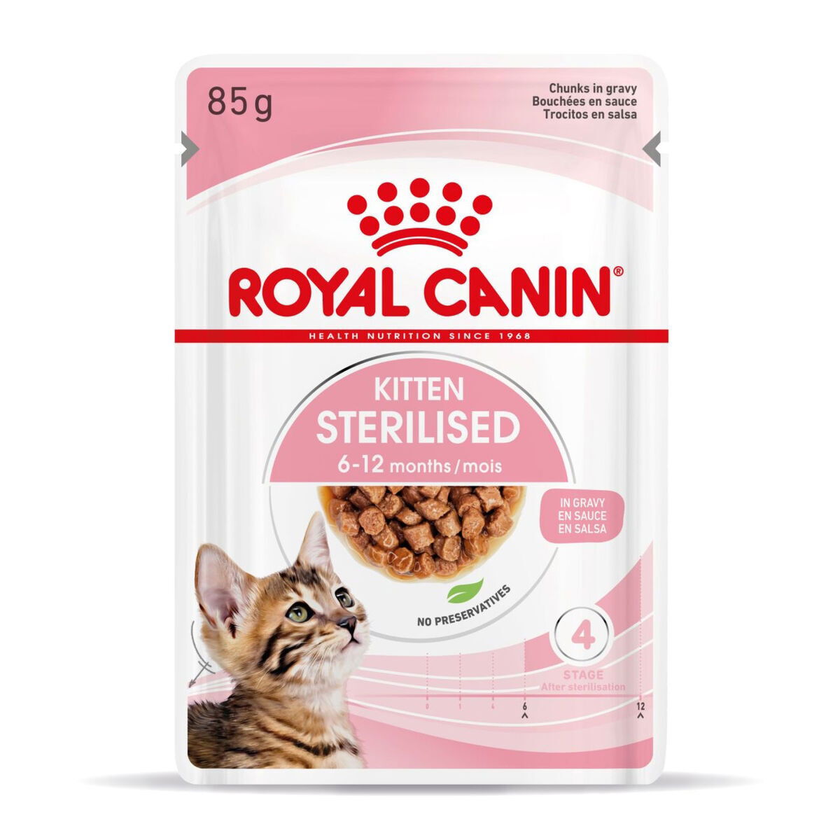 RC FHN Kitten Sterilised Gravy 12x85g 