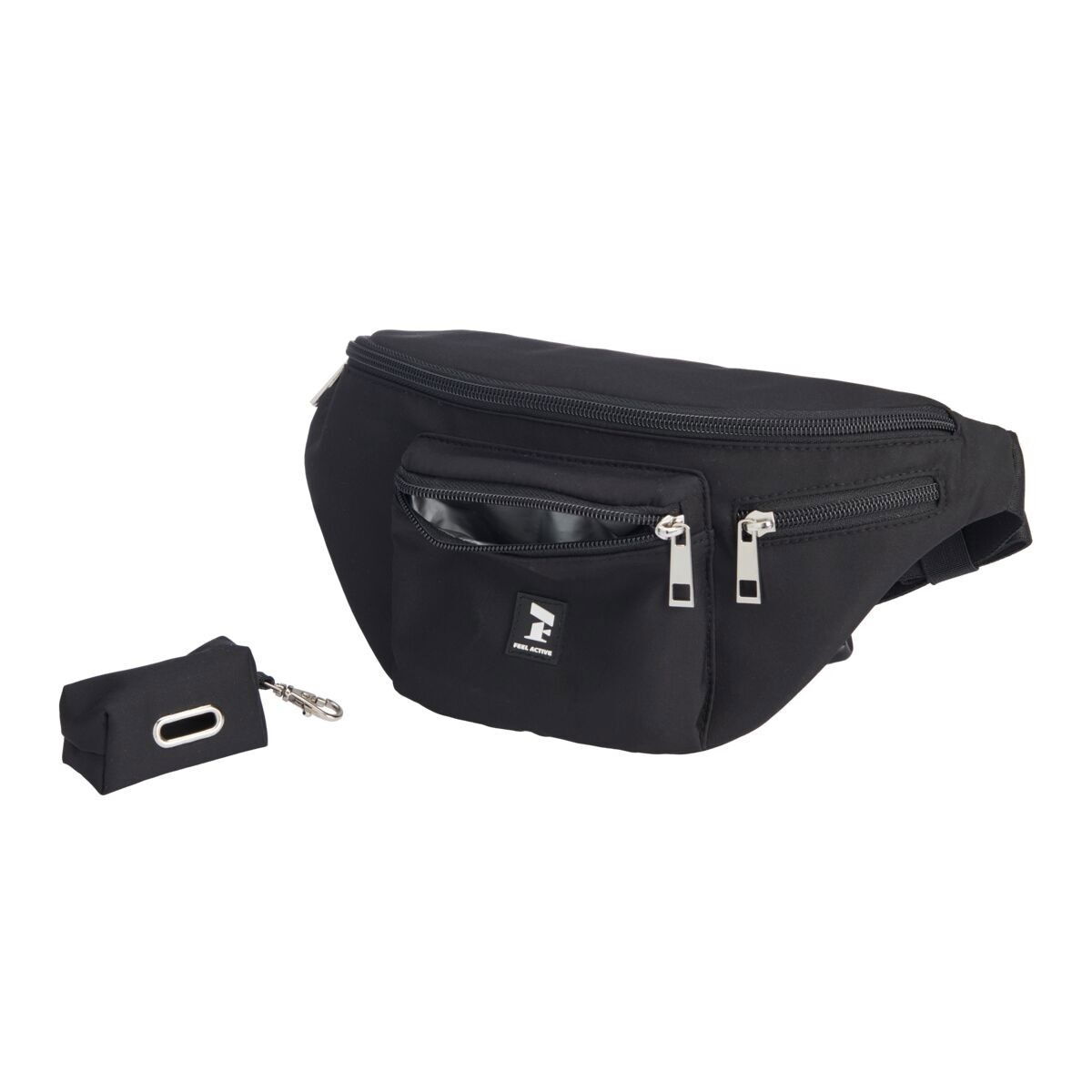 Feel Active Tour snack bag with poop bag holder black