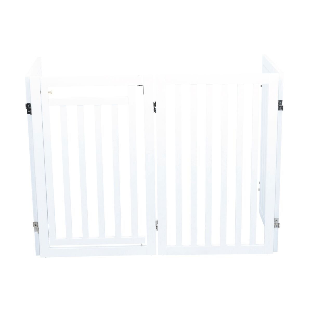 Trixie Barrier with door, 4-parts, 60–160 × 81 cm, white