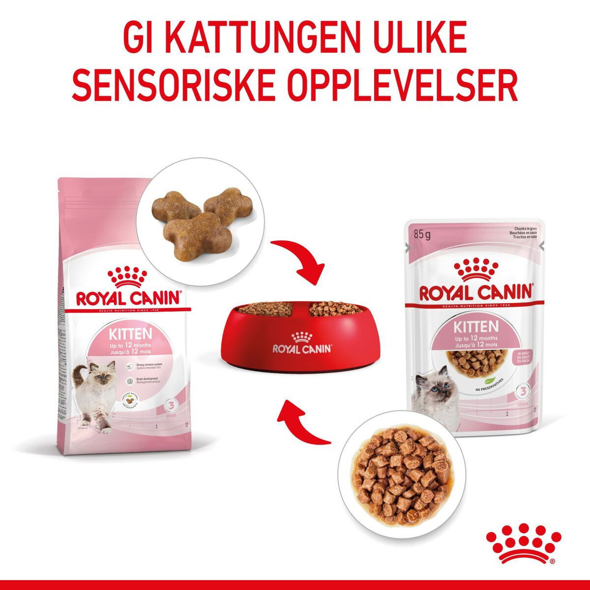 Royal Canin Kitten Gravy våtfôr til kattunge