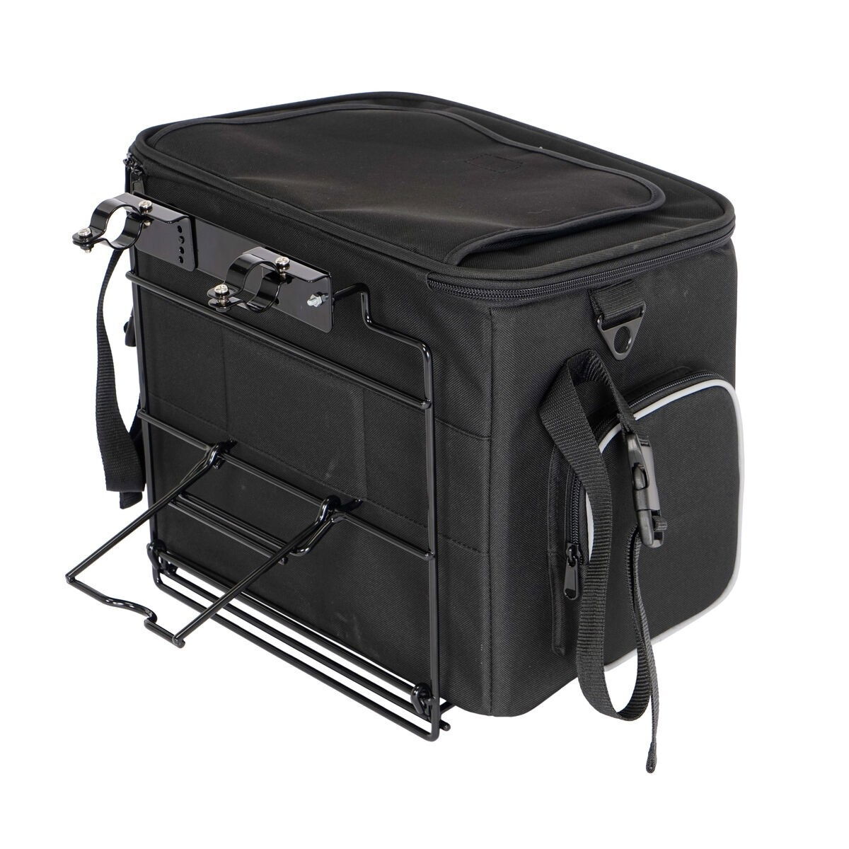 Feel Active Bicycle basket with metal rack black