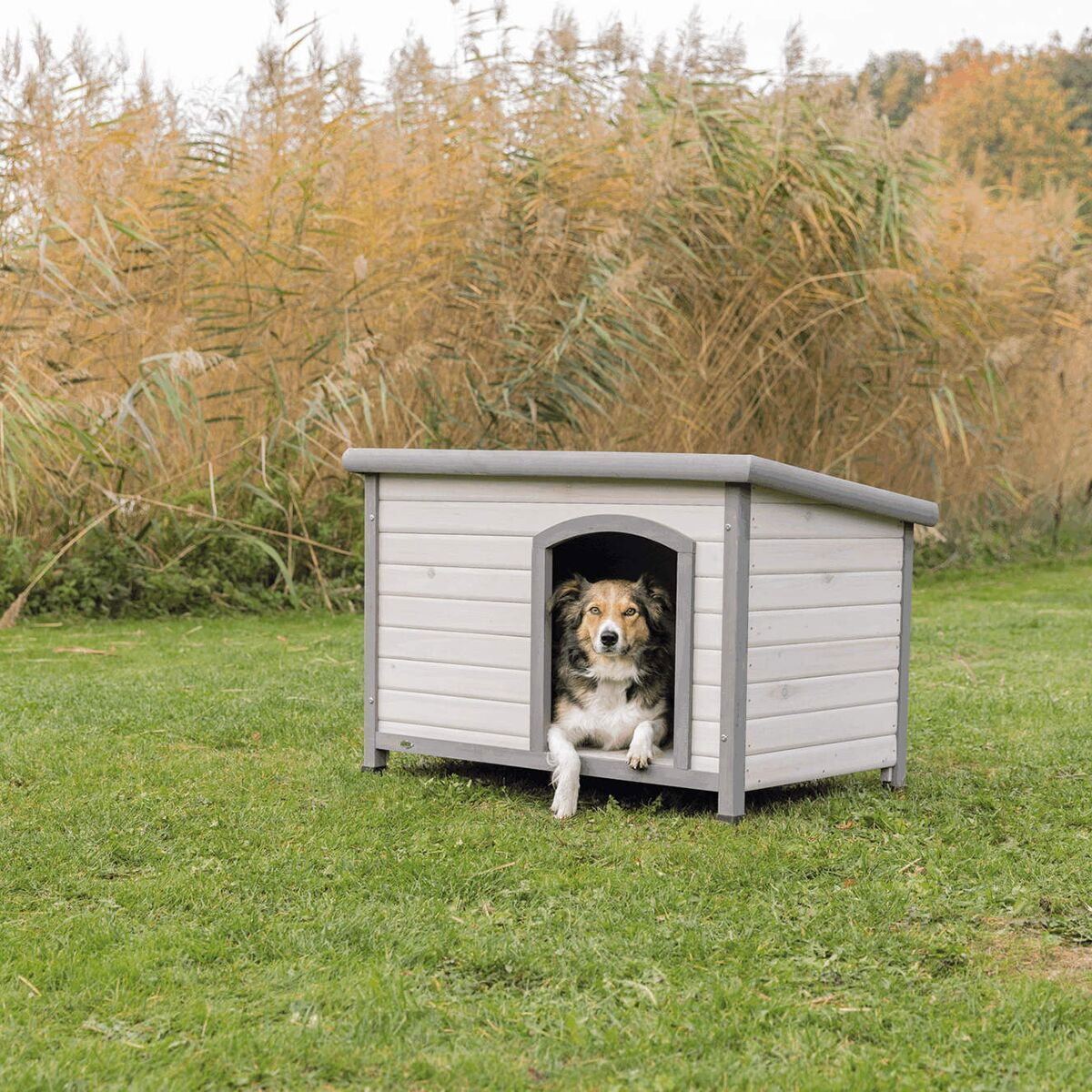 TRIXIE Natura flat roof dog kennel gr