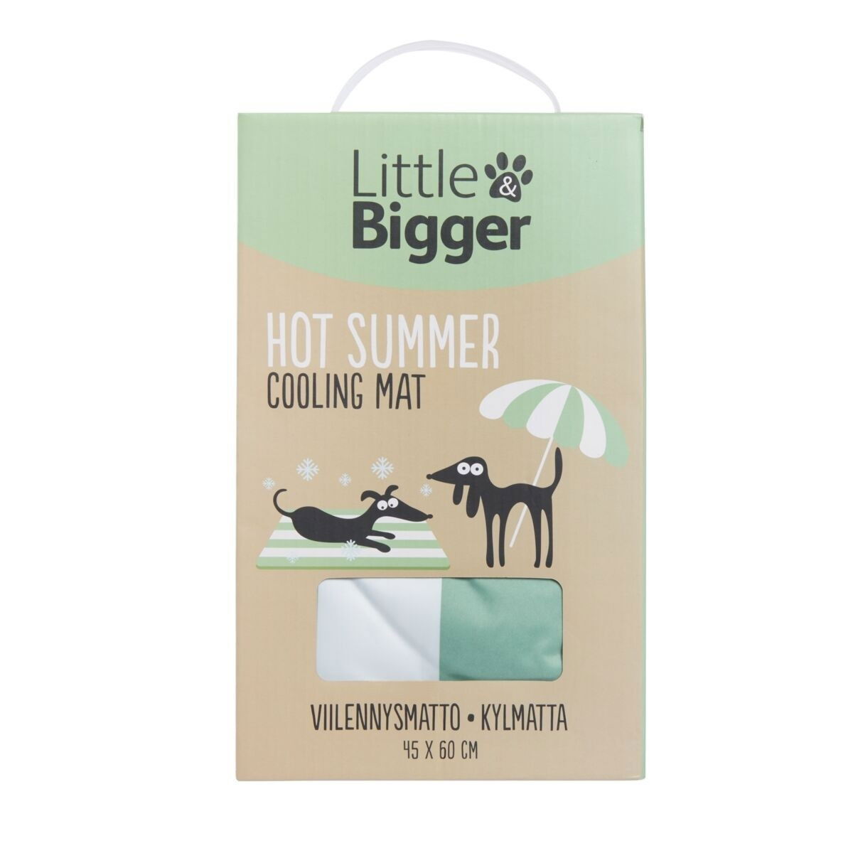 Little&Bigger HotSummer cooling mat stripes green