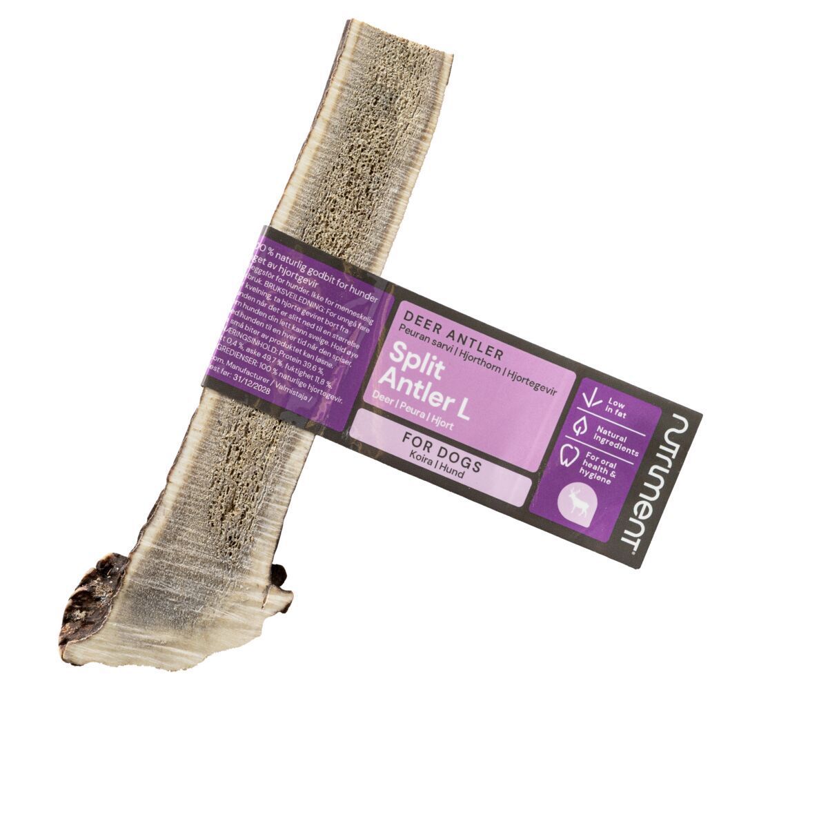 Nutriment Natural Split Antler chew for dogs