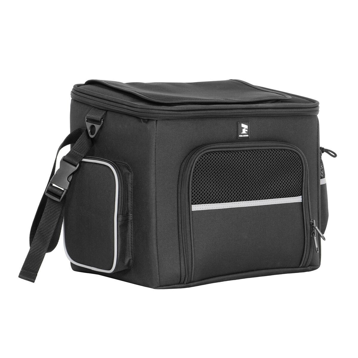 Feel Active Bicycle basket with metal rack black