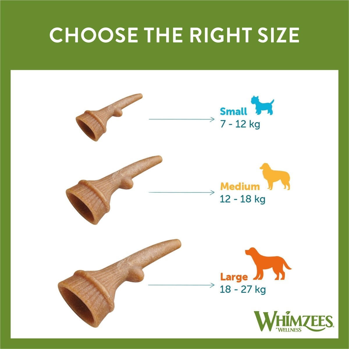 Whimzees Occupy Antler M Functional chew for dogs