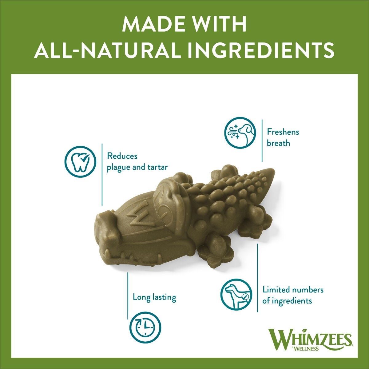 Whimzees krokodille M økonomiforpaktning 12 stk