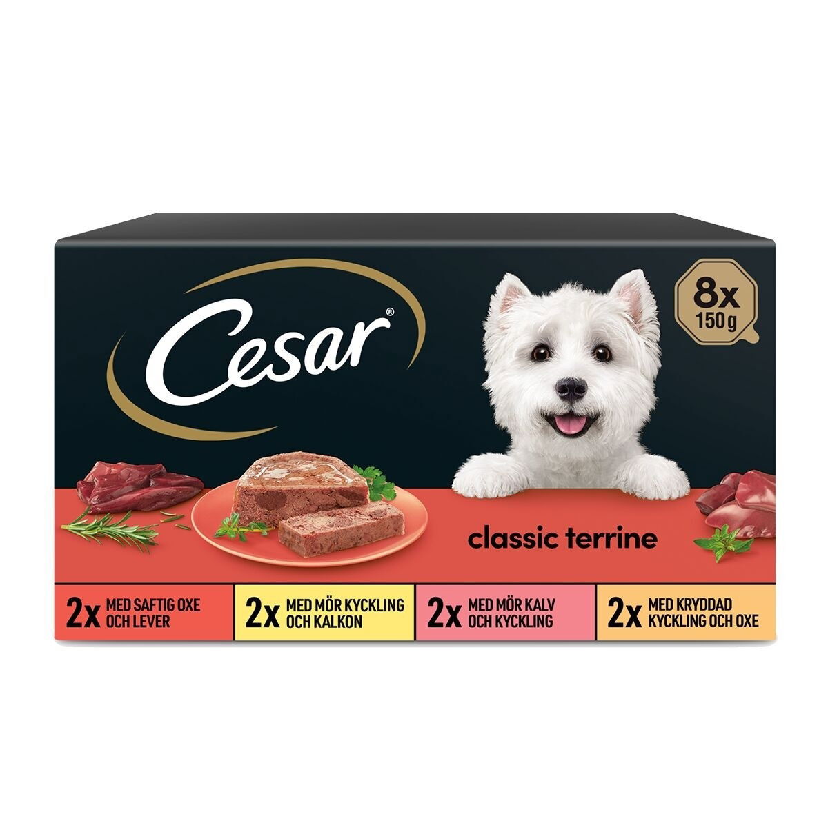 Cesar Classic adult loaf 8x150g