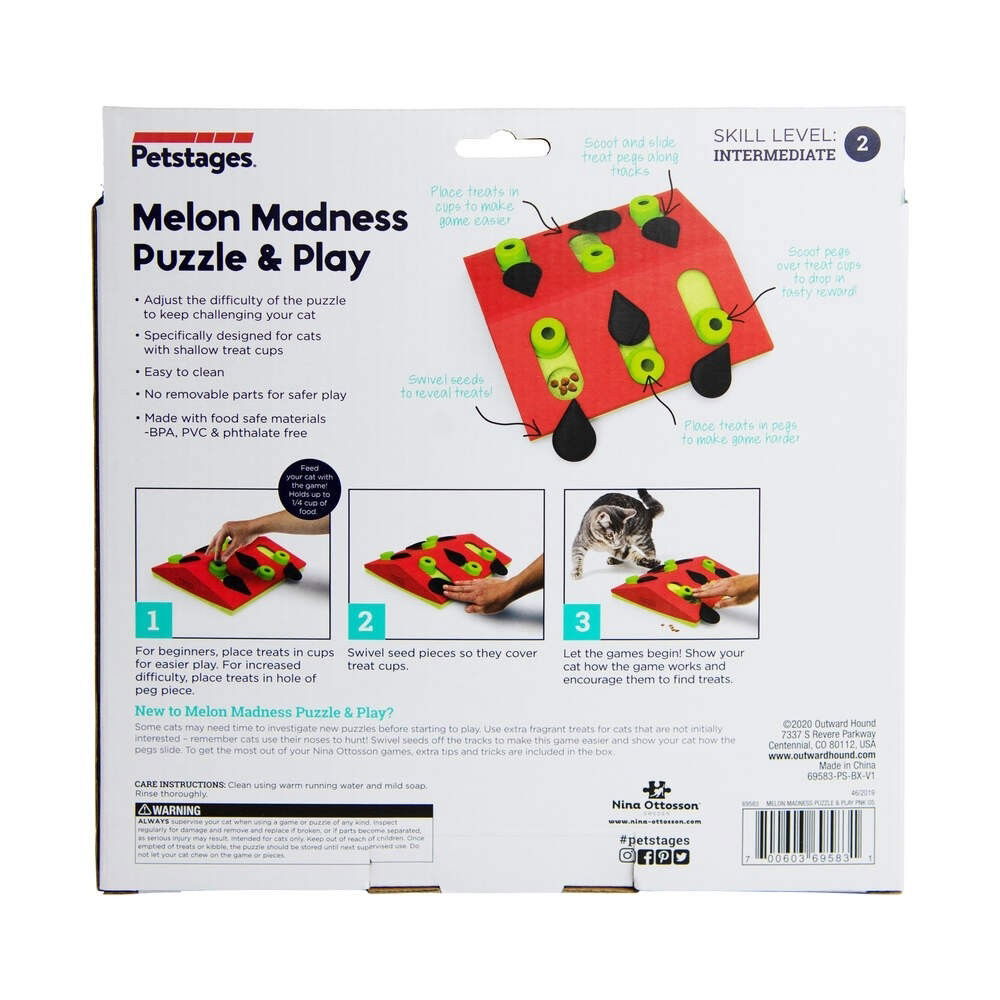 Nina Ottosson Cat Melon Madness Puzzle and Play Red