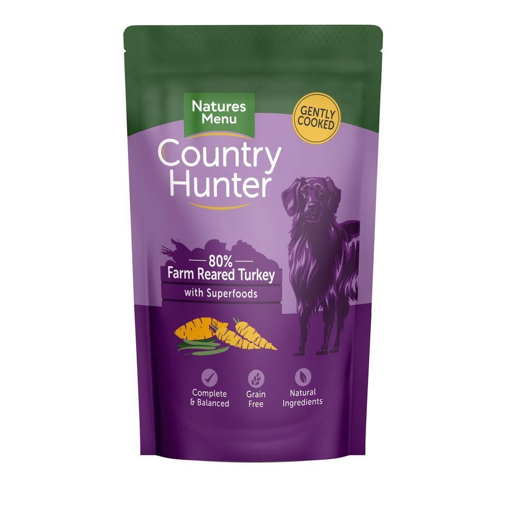 Natures:menu Country Hunter Hund Kalkun 150 gr