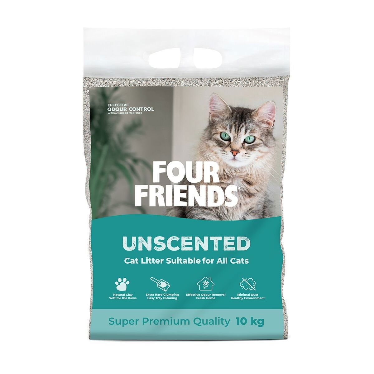 FourFriends Cat Litter Unscented 10kg