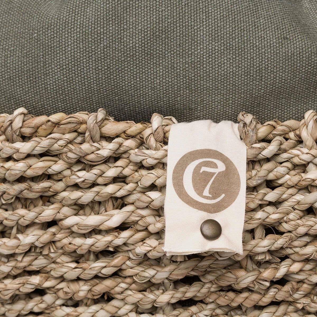 Cloud7 Dog Basket Lazy Canvas Olive 