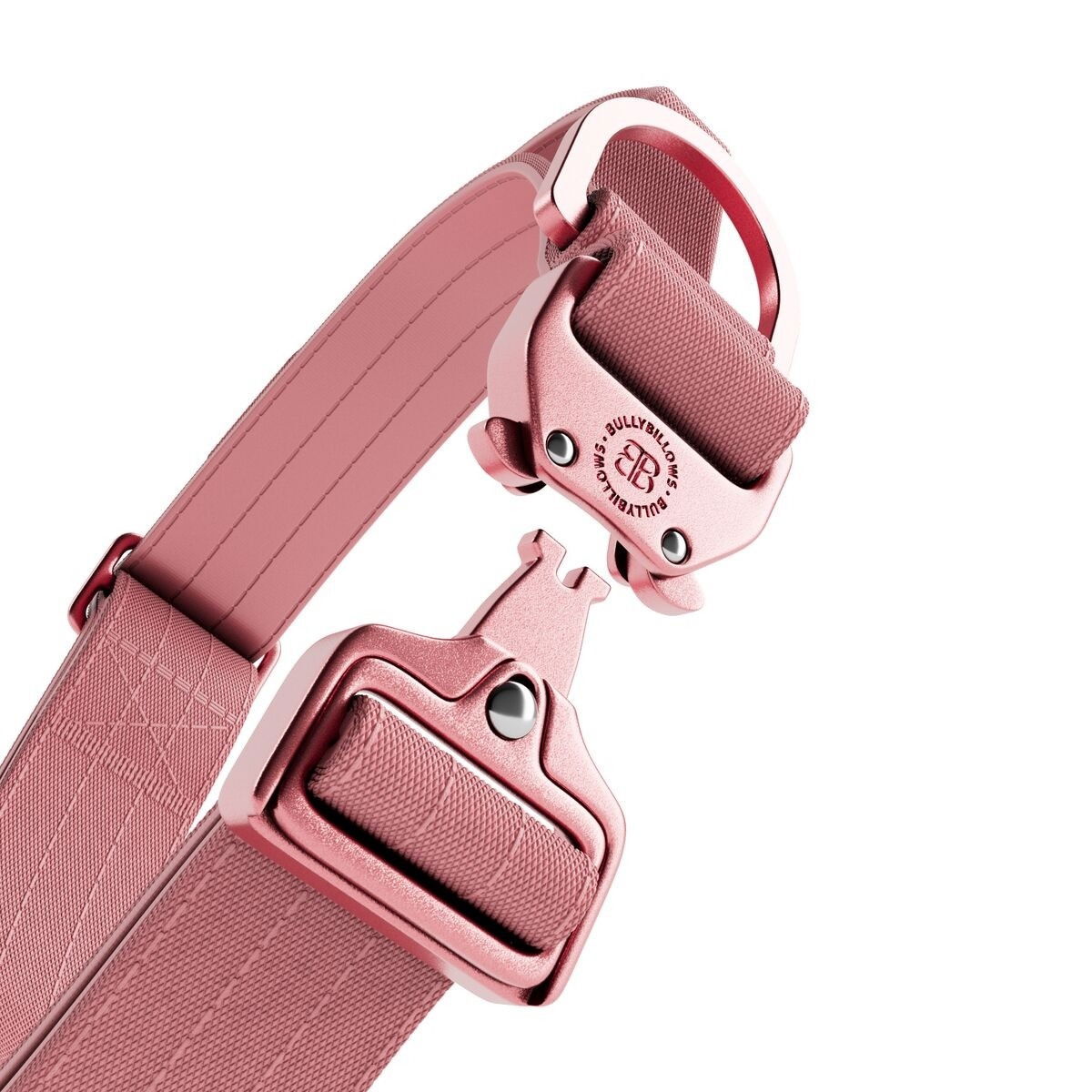 BullyBillows Combat Collar With Handle Pink x Pink 4cm