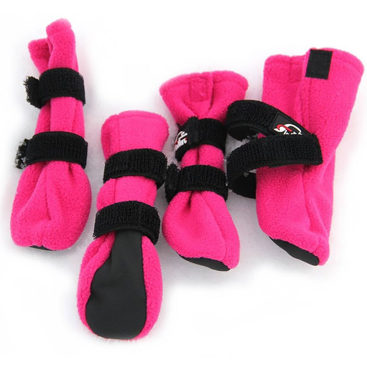 HALLA Fleece booties Pink 4 pcs/set