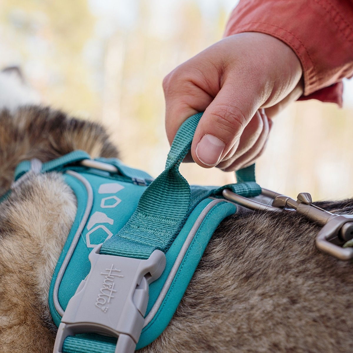 Hurtta Weekend Warrior harness, peacock