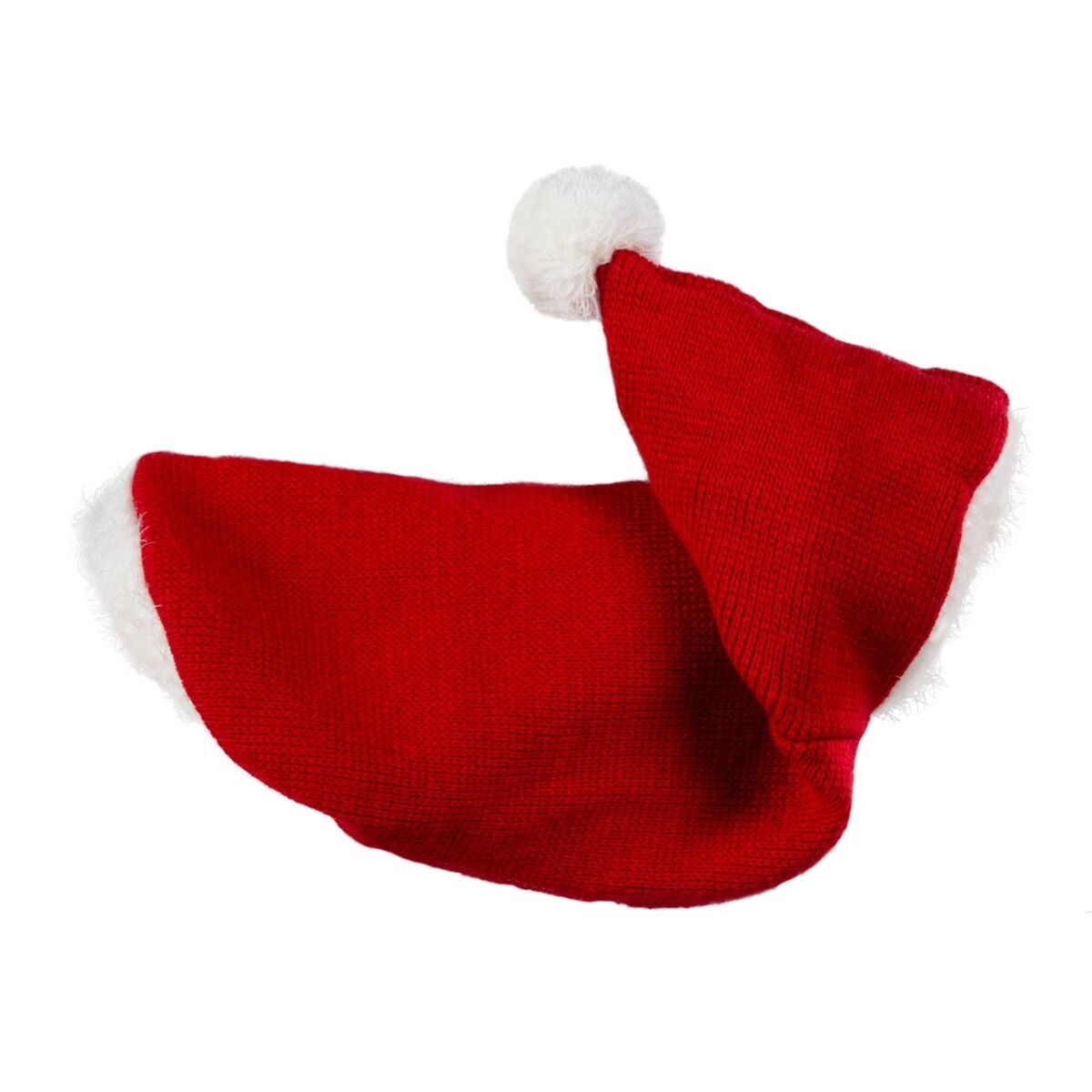 Little&Bigger Xmas Santa knit hoodie red