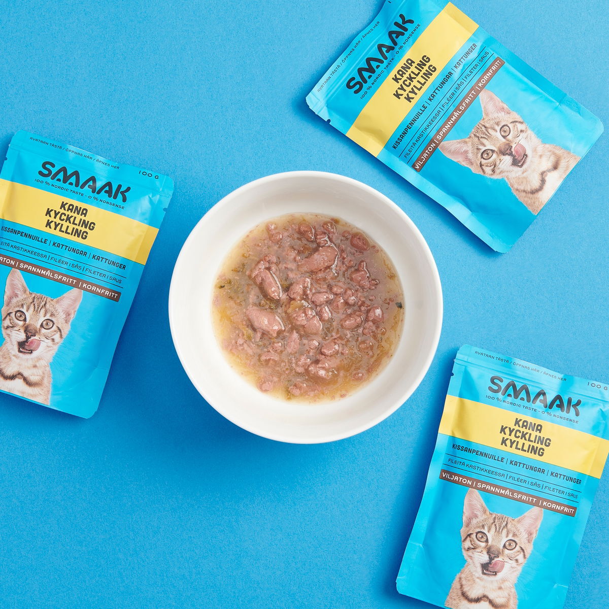 SMAAK Cat Kitten kylling fileter i saus 100 g