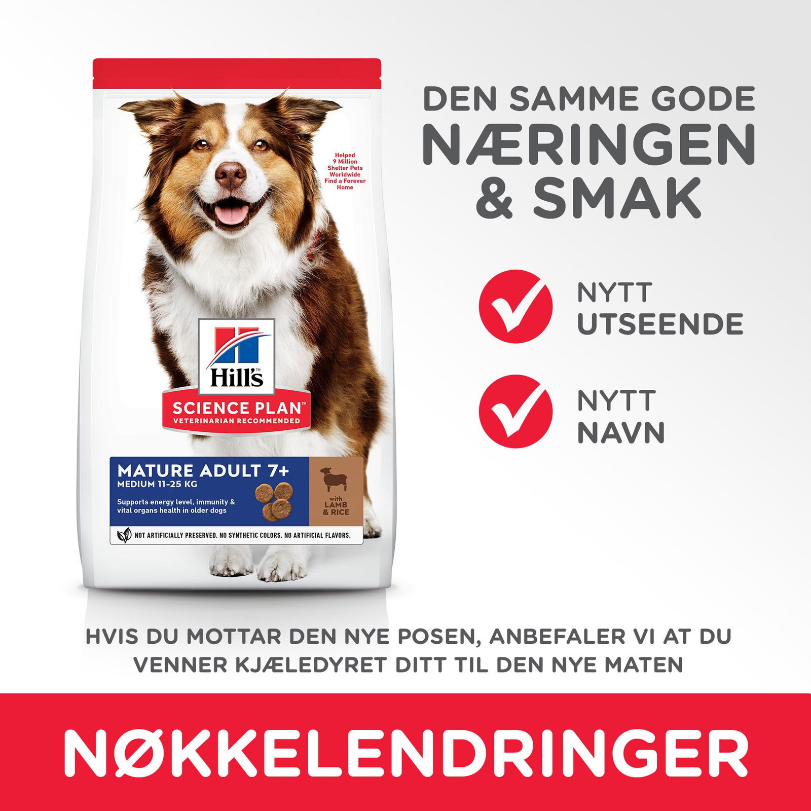 Hill's Science Plan Dog Mature 7+ Lamb & Rice