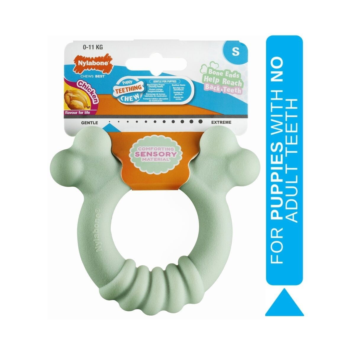 Nylabone Puppy Tactile ring chicken S