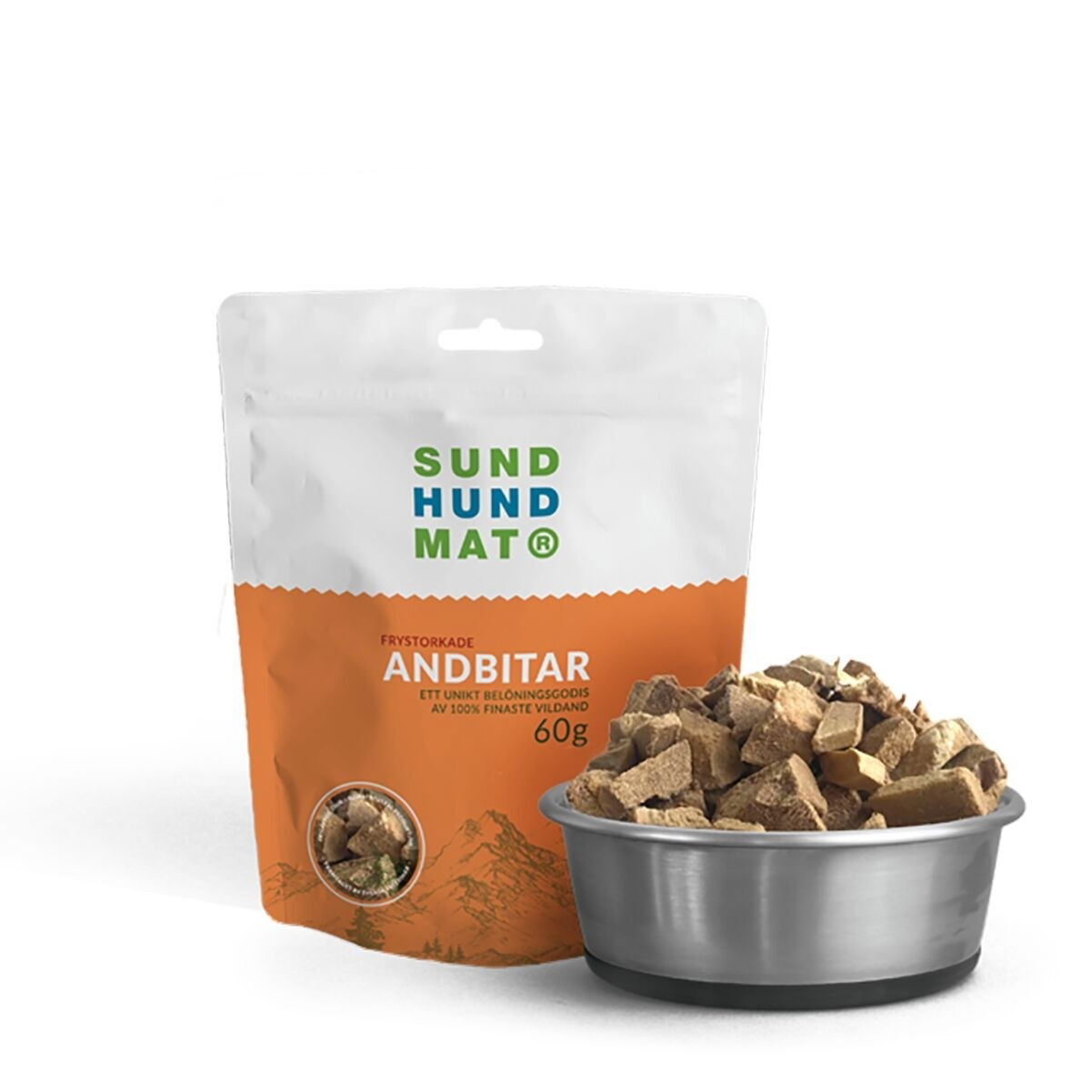 SH Frystorkade Andbitar 60g