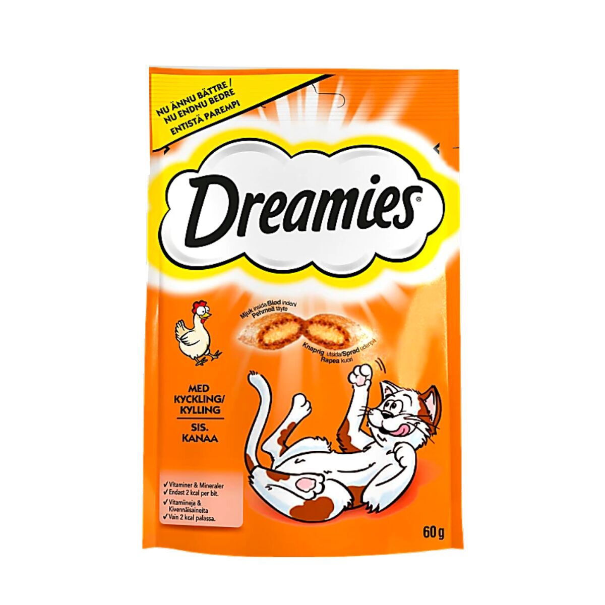 Kissan herkku Dreamies Kana, 60 g